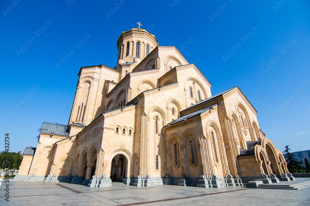 Holy Trinity Cathedral of Tbilisi (Sameba) - the main cathedral of the Georgian Orthodox Church located in Tbilisi, the capital of Georgia