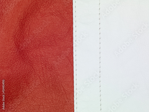 red and white leather background 