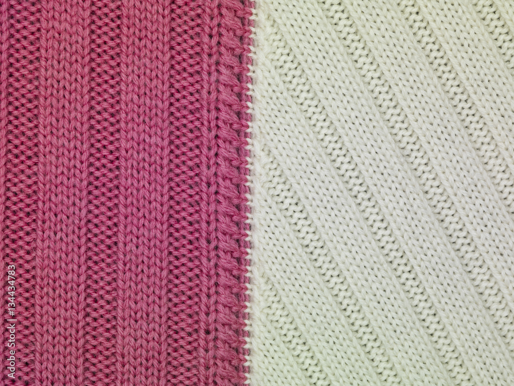 white and pink stripes fabric, close up white and pink stripes fabric, close up