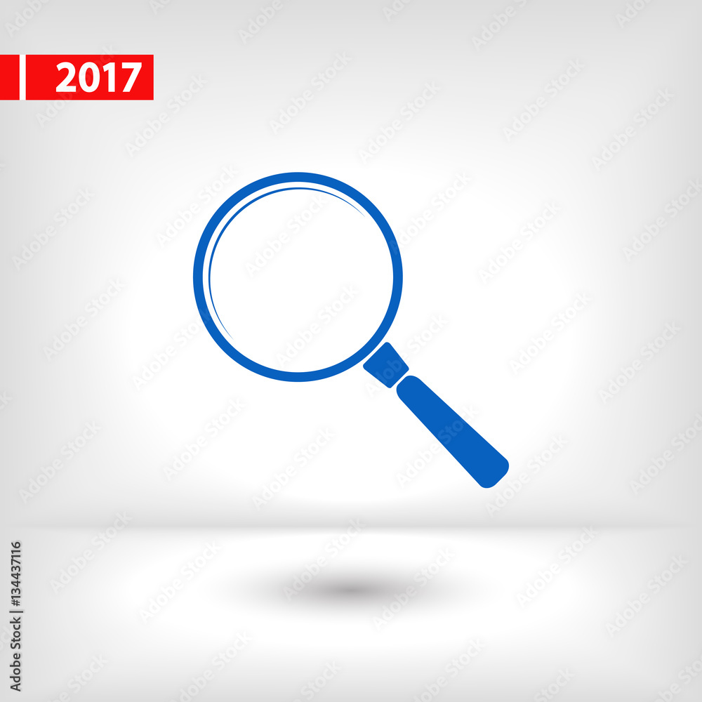 Search icon, vector illustration. Flat design style Search icon, vector illustration. Flat design style