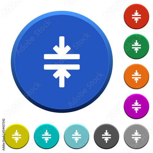 Horizontal merge beveled buttons