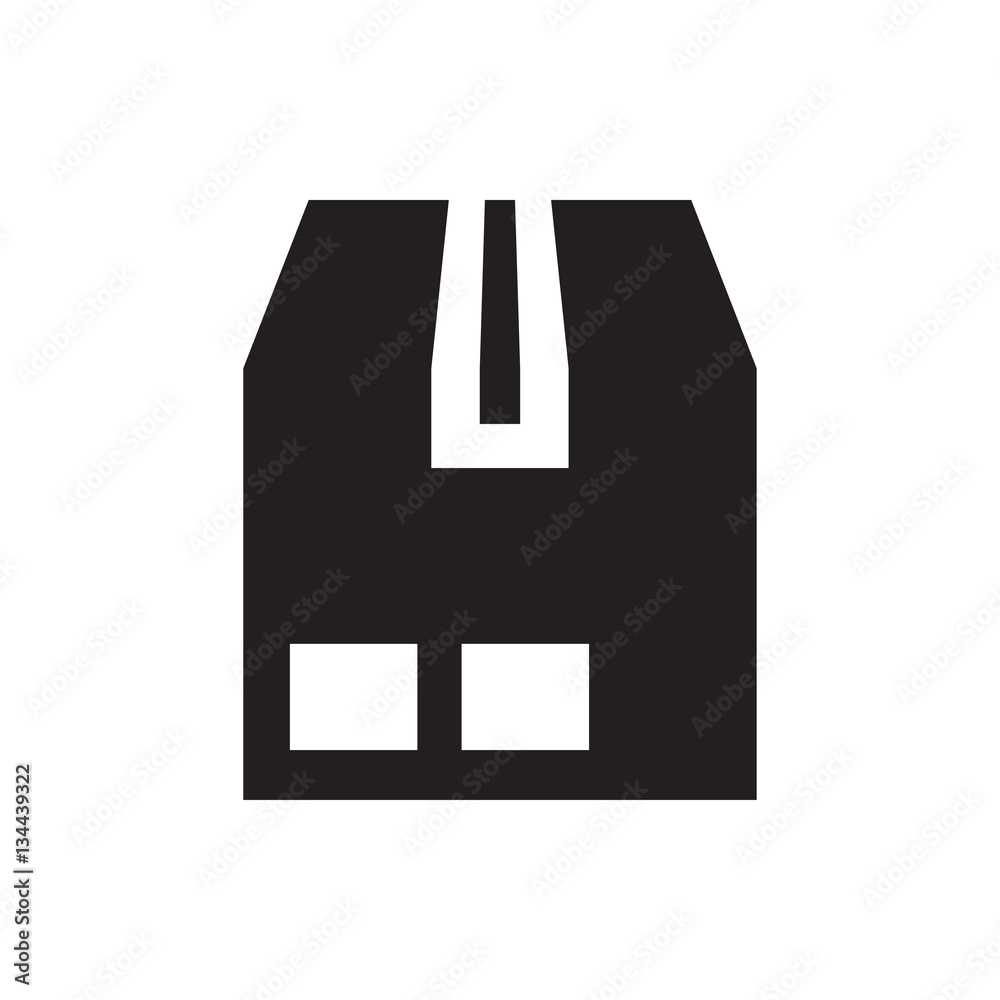 cargo container icon illustration