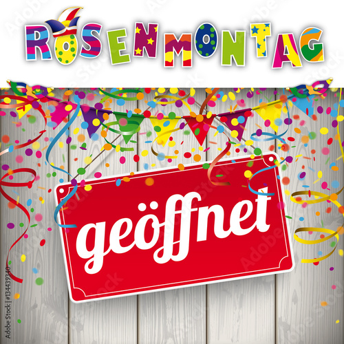 Am Rosenmontag geöffnet