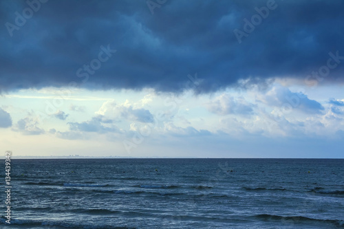 Seascape with Mediterranean sea near Tunisia