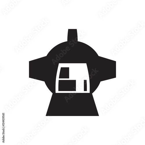 luggage compartment in airplane icon illustration