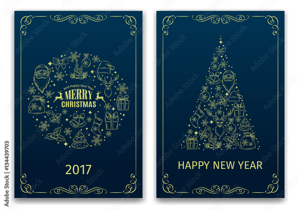 Christmas nd New Year greeting card Christmas nd New Year greeting card