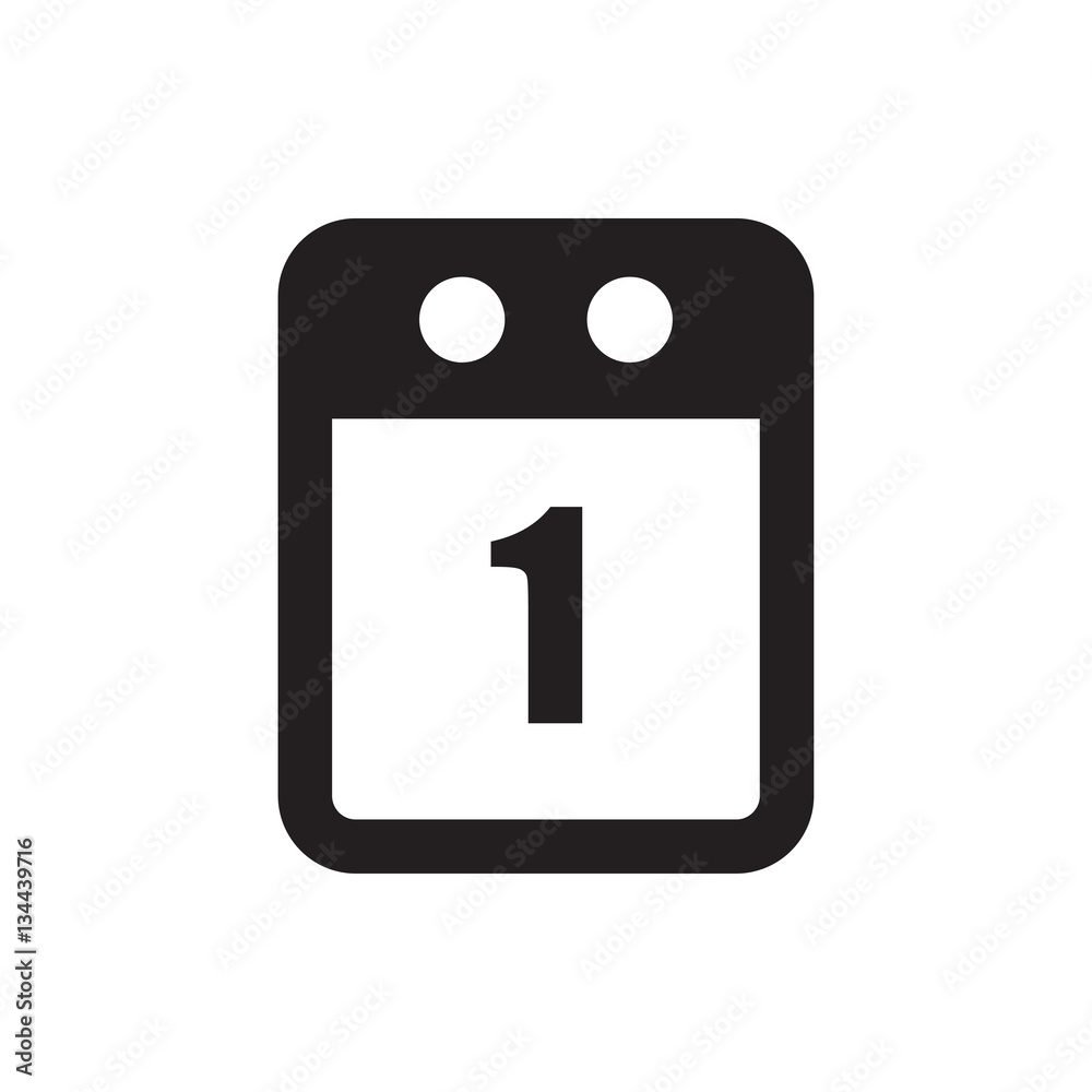 1st day calendar icon illustration 1st day calendar icon illustration