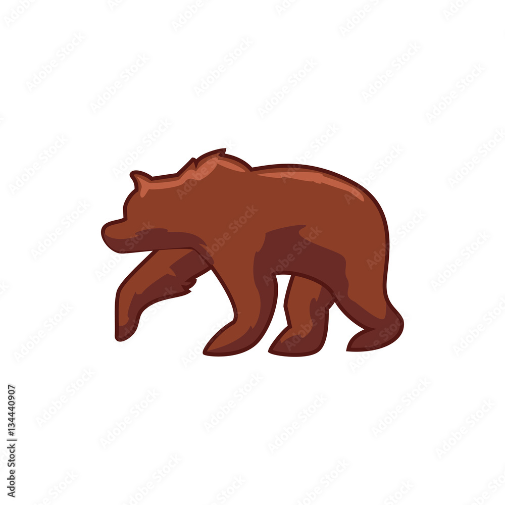 Fototapeta premium bear icon illustration