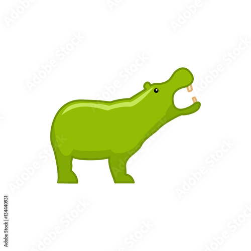 hippopotamus icon illustration