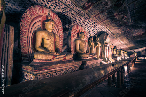 Ancient cave temple at Dambulla, Sri Lanka photo