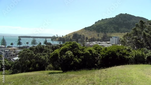 Pilot Bay Mount Maunganui from Mt Dury photo