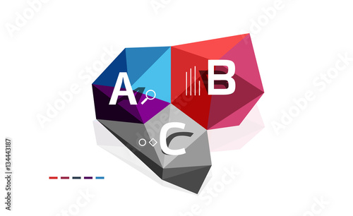 ABC infographics vector