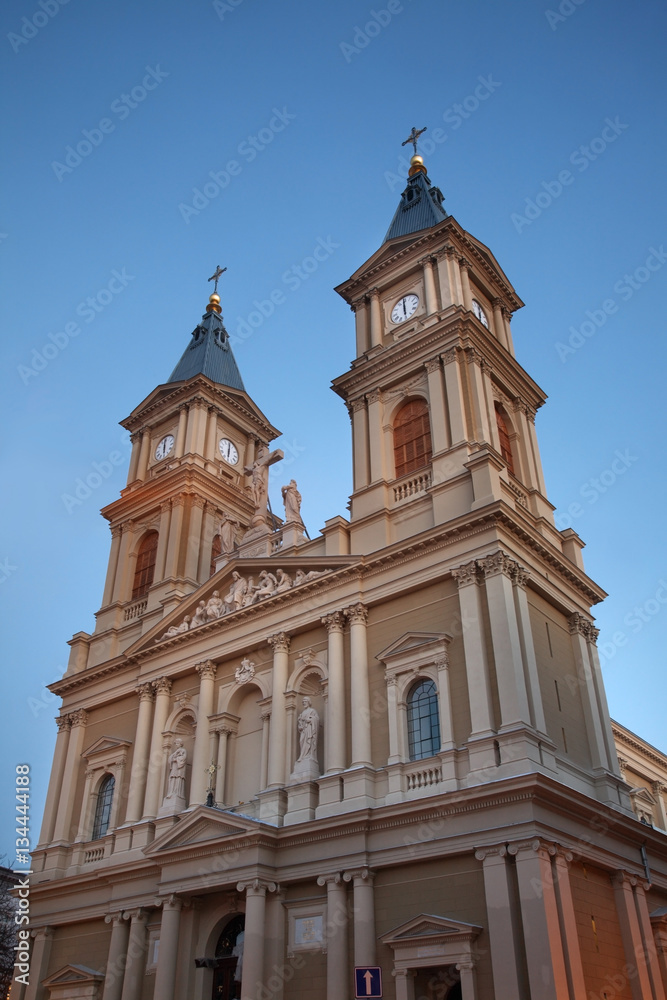 Cathedral of Holy Saviour in Ostrava. Czech Republic