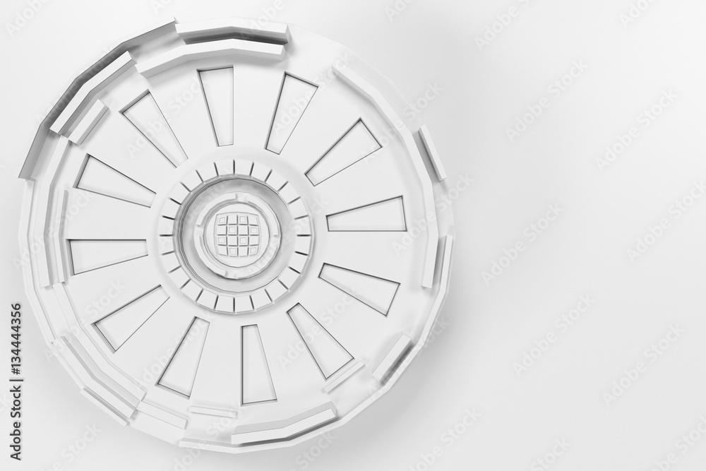 White futuristic technological background with glowing lines