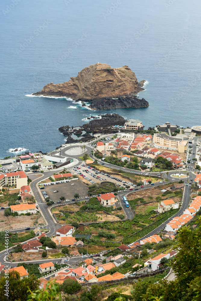 Panoramic view on Porto Moniz, Madeira island, Portugal