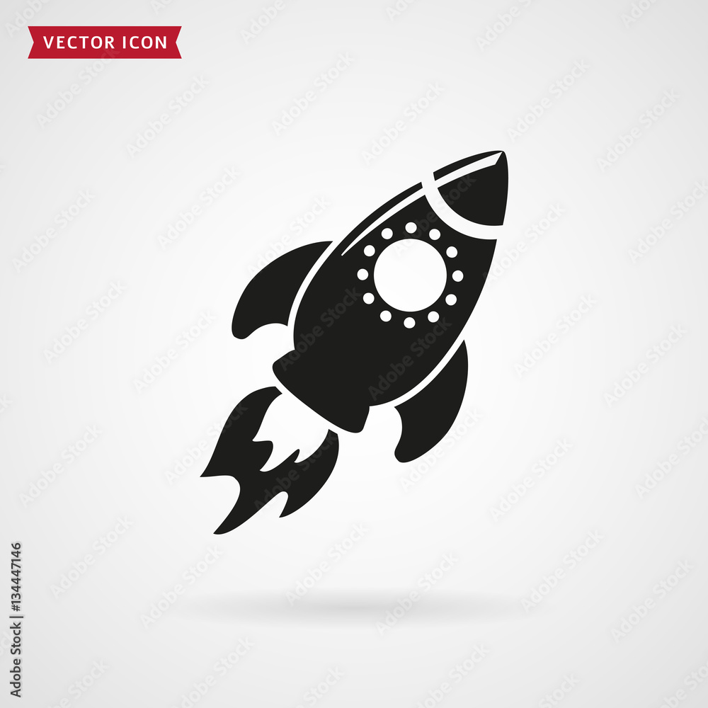 Rocket icon. Rocket icon.