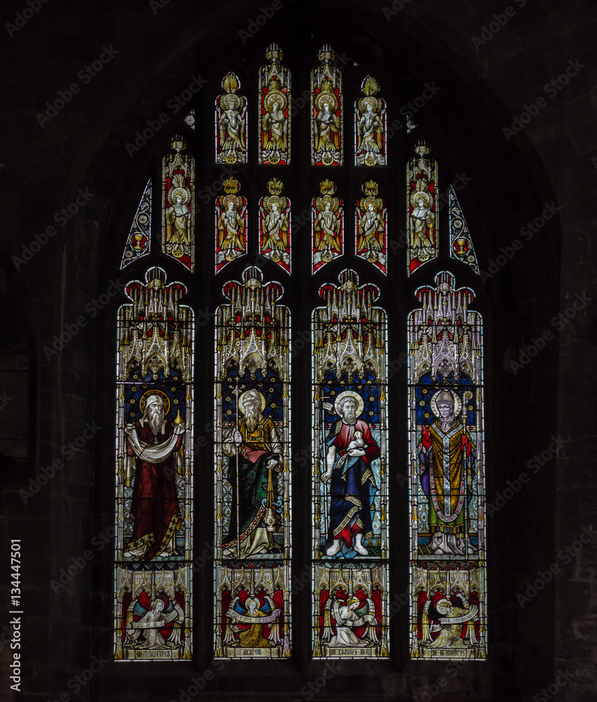 Church of St John the Baptist Stained Glass D Cirencester England