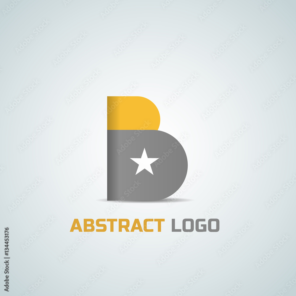 B letter logo abstract