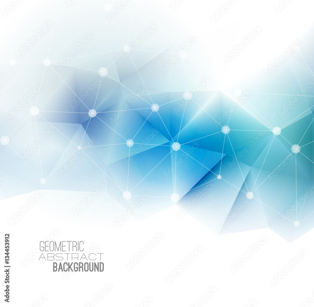 Obraz premium Vector abstract geometric banner with triangle.