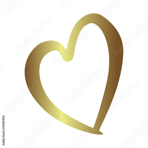 Gold gradient foil heart, Valentine day love golden luxury vintage wedding  invitation design