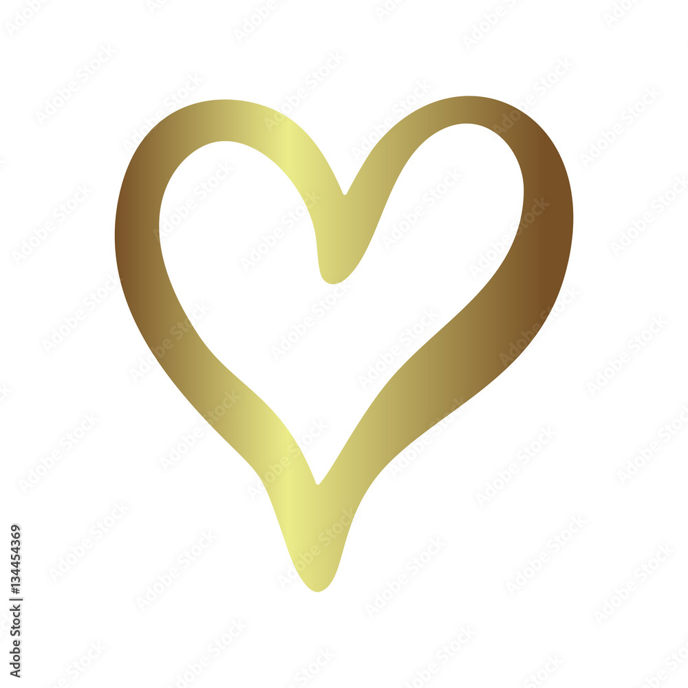 Gold gradient foil heart, Valentine day love golden luxury vintage wedding invitation design Gold gradient foil heart, Valentine day love golden luxury vintage wedding invitation design