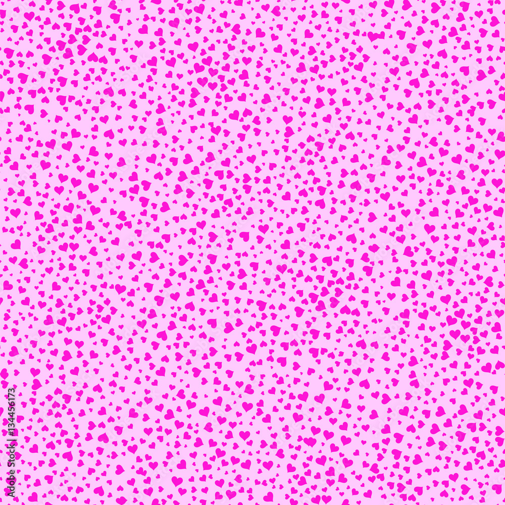 Pink Hearts Seamless Pattern. Valentines Day Background. Symbol of Love Pink Hearts Seamless Pattern. Valentines Day Background. Symbol of Love