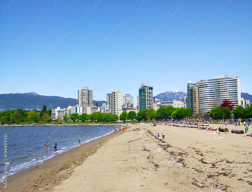 Naklejka premium Vancouver English Beach
