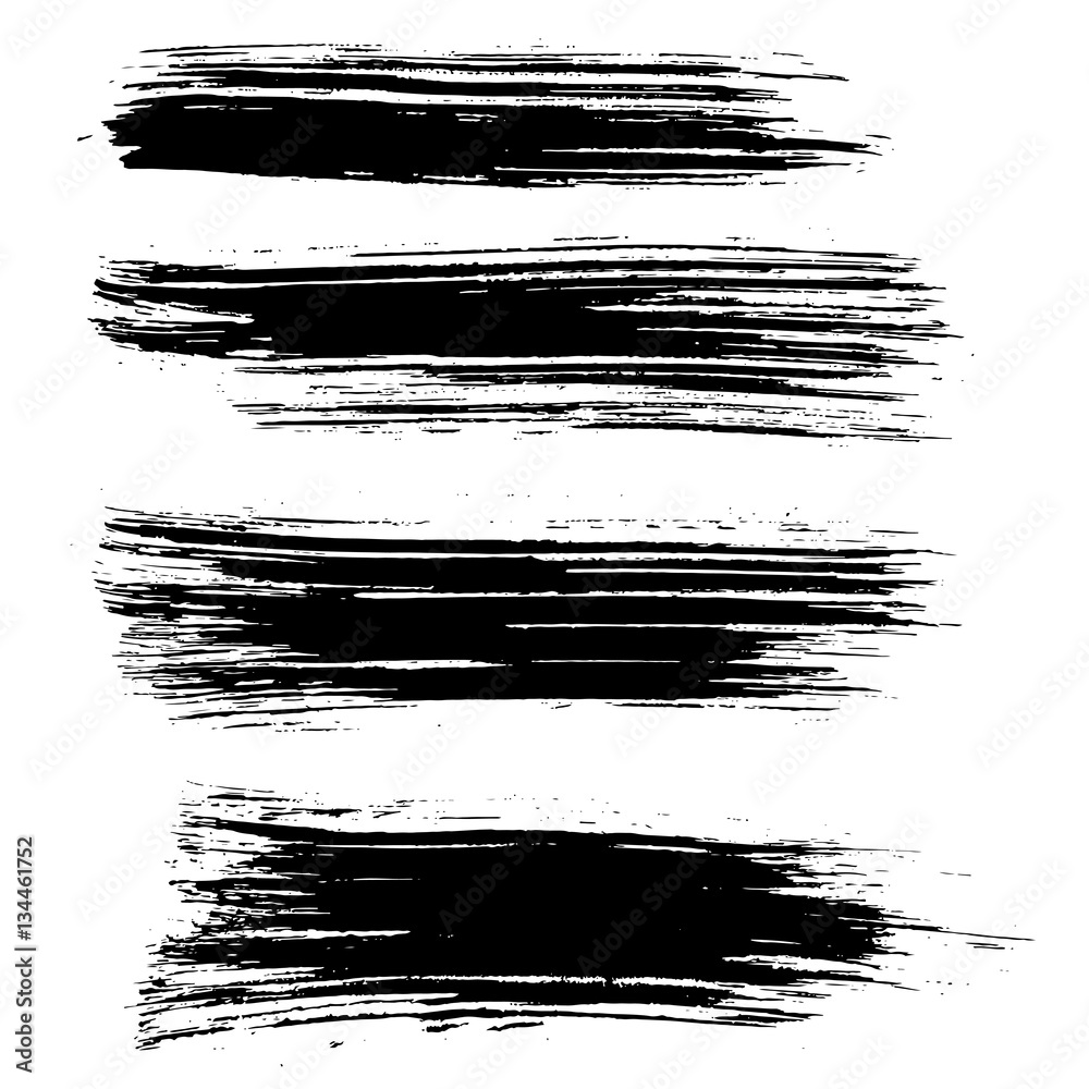Black ink vector brush strokes background. Vector illustration. Grunge texture. Black ink vector brush strokes background. Vector illustration. Grunge texture.