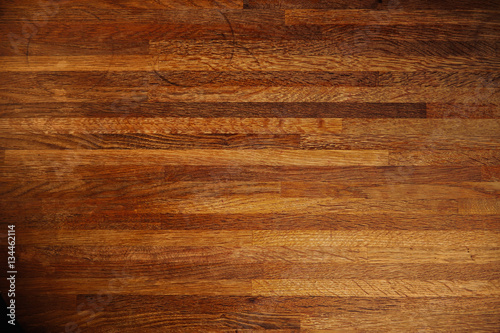 Wallpaper Mural Rich texture of wooden table or floor made of many thin long racks placed horizontally, top view, natural rustic background Torontodigital.ca