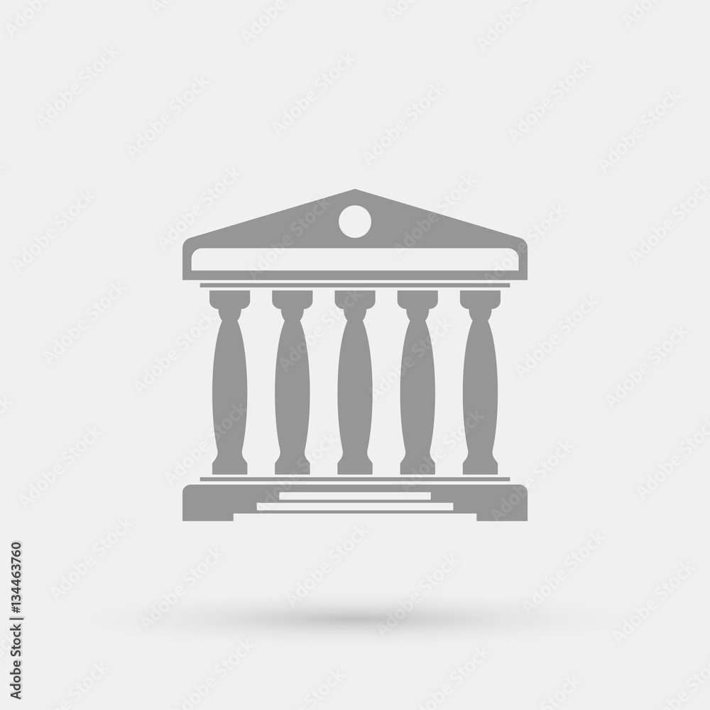Government minimalistic vector icon for web design and mobile application user interface