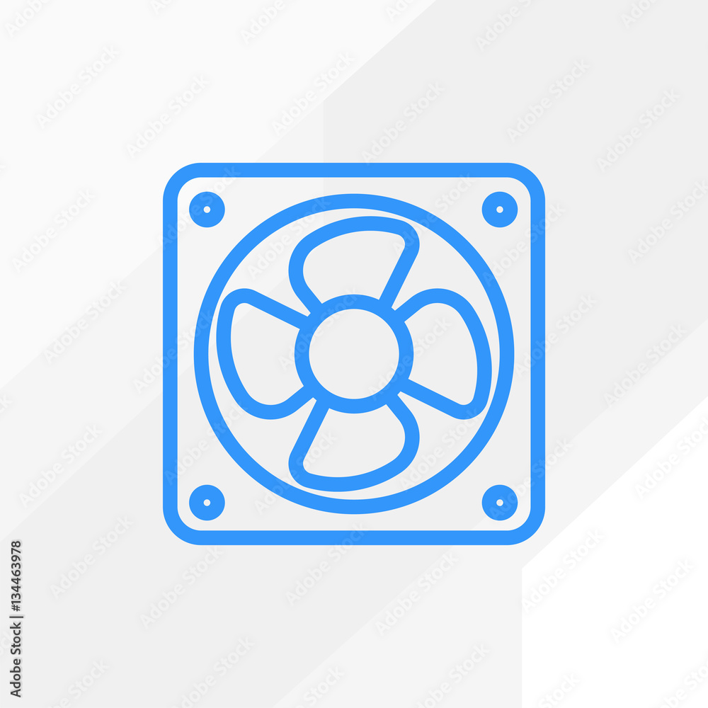 Computer cooler vector icon for web design and mobile application user interface Computer cooler vector icon for web design and mobile application user interface