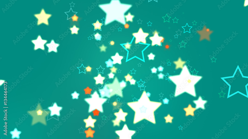 Stars of Abstract Turquoise