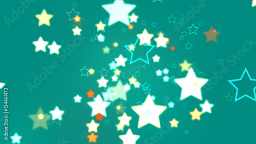 Stars of Abstract Turquoise