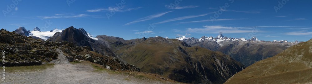 View from the top of the nufenenpass