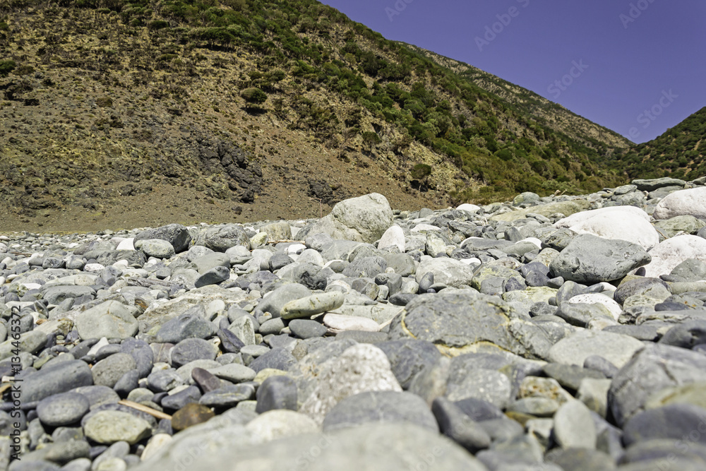 Roaky beach and mountain Roaky beach and mountain