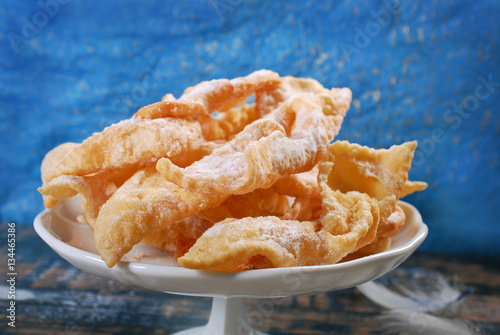 polish deep fried pastry faworki