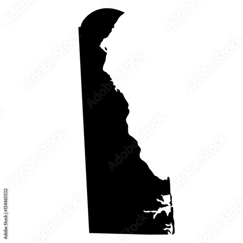 map of the U.S. state Delaware