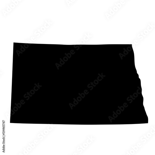 map of the U.S. state North Dakota