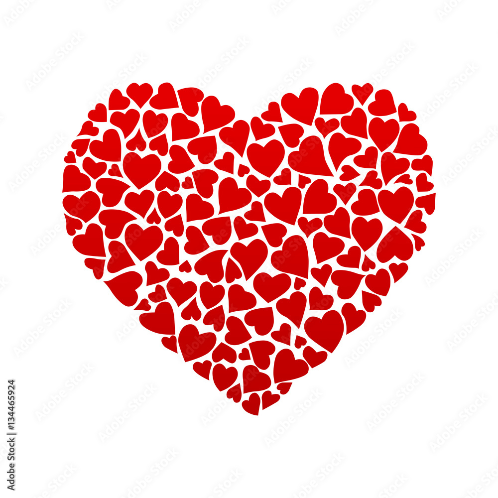 Red heart design