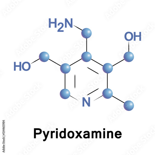 Pyridoxamine is a form of vitamin B6. Chemically it is based on a pyridine ring structure, with hydroxyl, methyl, aminomethyl, and hydroxymethyl substituents.  