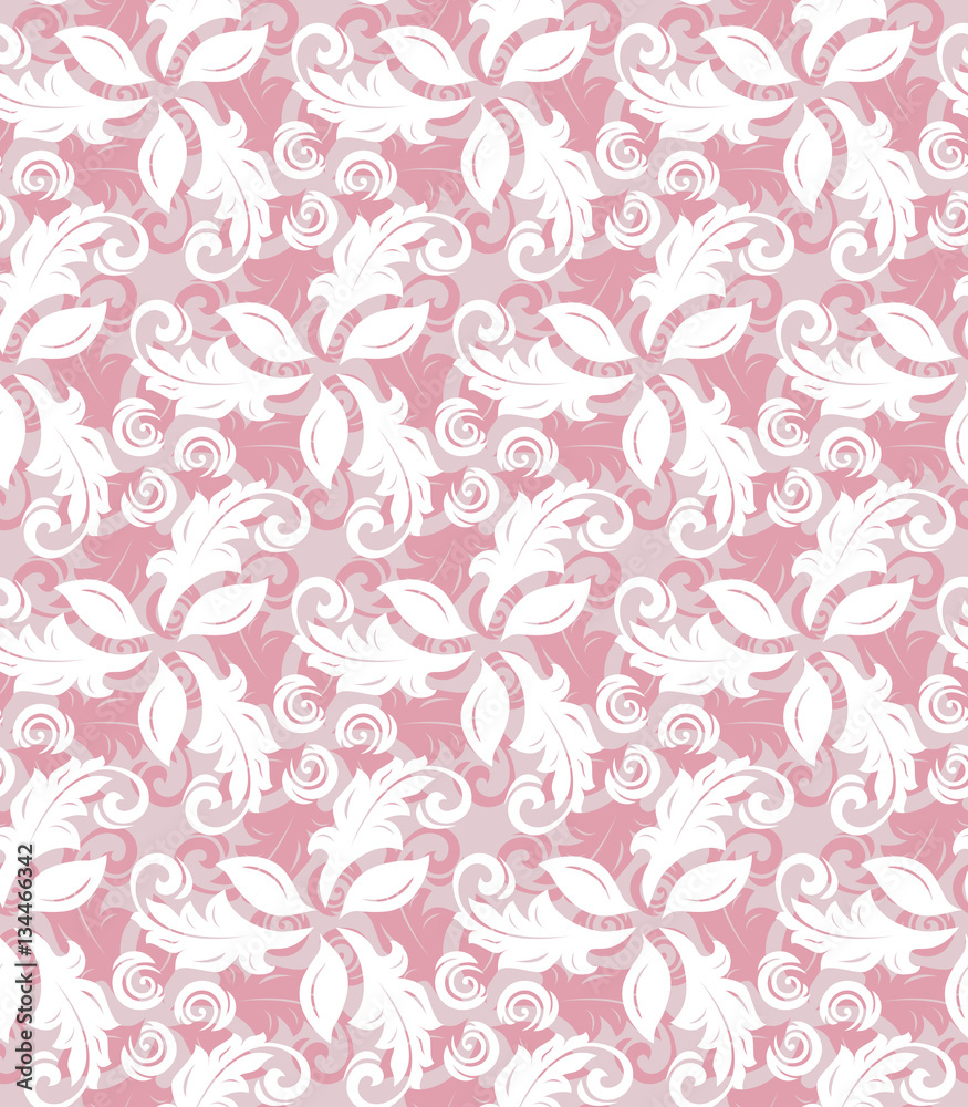 Floral ornament. Seamless abstract classic pattern with flowers