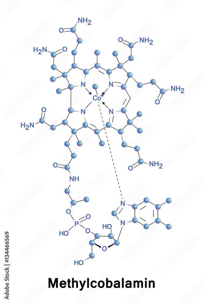 Methylcobalamin is a cobalamin, a form of vitamin B12. It is notable as