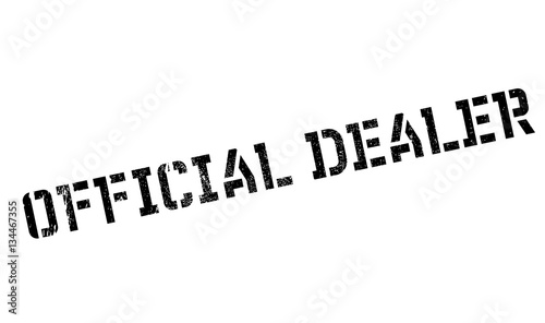 Official Dealer rubber stamp. Grunge design with dust scratches. Effects can be easily removed for a clean, crisp look. Color is easily changed.