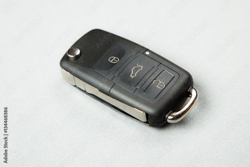 Car key on white background Car key on white background