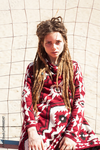 Beautiful girl smiling, spring concept