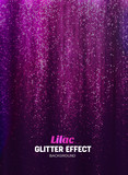 Magic Glitter Background in lilac Color. Poster Backdrop with Shine Elements.