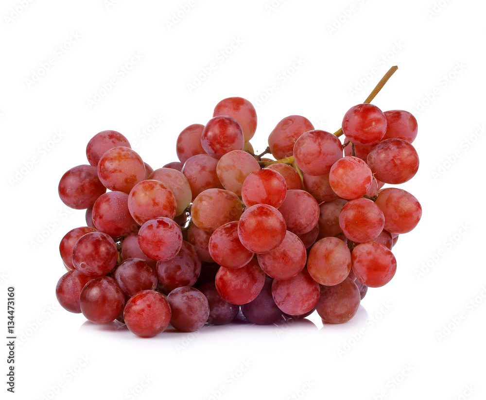 Red grape isolated on white Red grape isolated on white