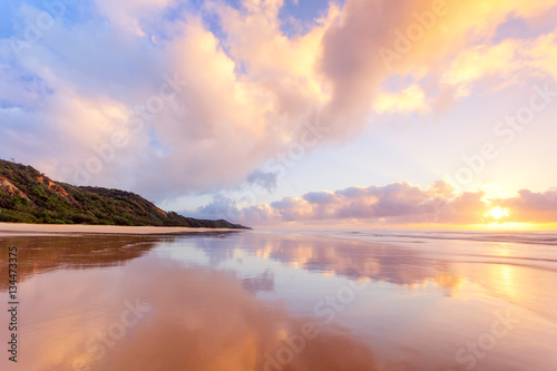Fraser Island reflections on 75 mile beach photo