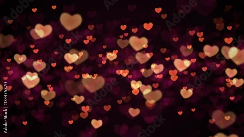 Valentines Hearst background. Looped.