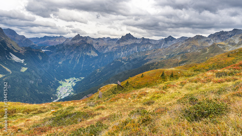 Blick ins Montafoner Tal, Silvretta, Vorarlberg, Österreich